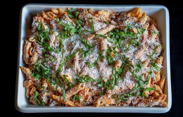 Penne Pasta Bolognese.
