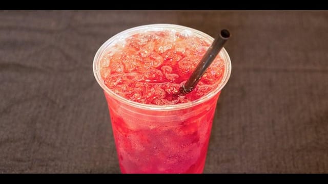 Pomegranate Iced Tea.