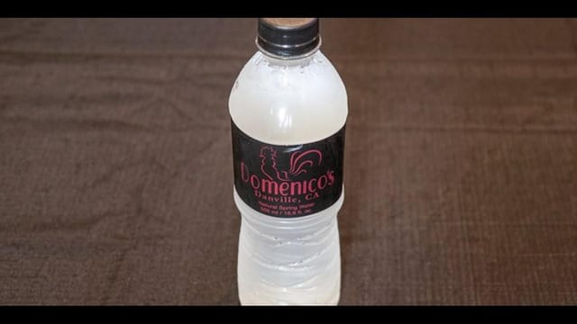 Bottled Domenico's Water.