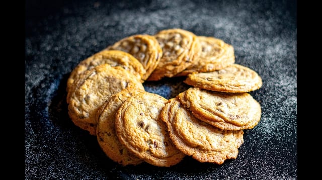 Dozen House Baked Chocolate Chip Cookies with Nuts (Small).