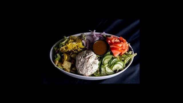 Tuna Salad on Spring Greens.
