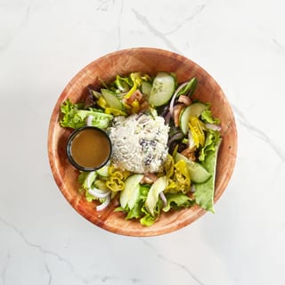 Chicken Salad on Spring Greens