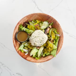 Tuna Salad on Spring Greens